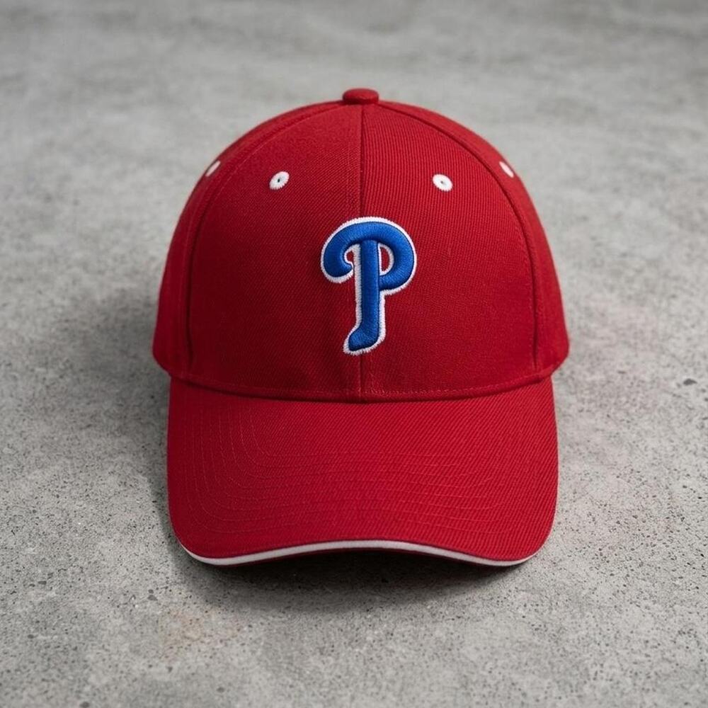 Red philadelphia phillies baseball cap